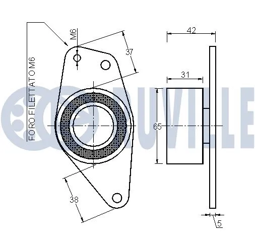 Deflection/Guide Pulley, timing belt