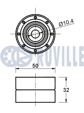 Deflection/Guide Pulley, timing belt