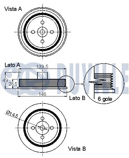 Belt Pulley, crankshaft
