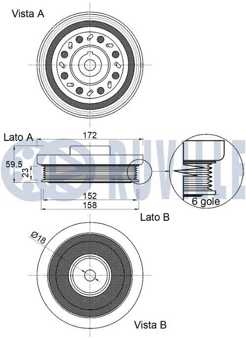 Belt Pulley, crankshaft