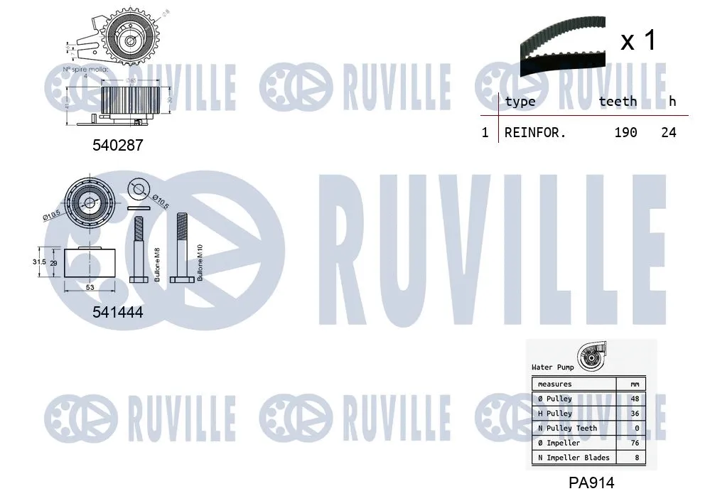 Water Pump & Timing Belt Kit