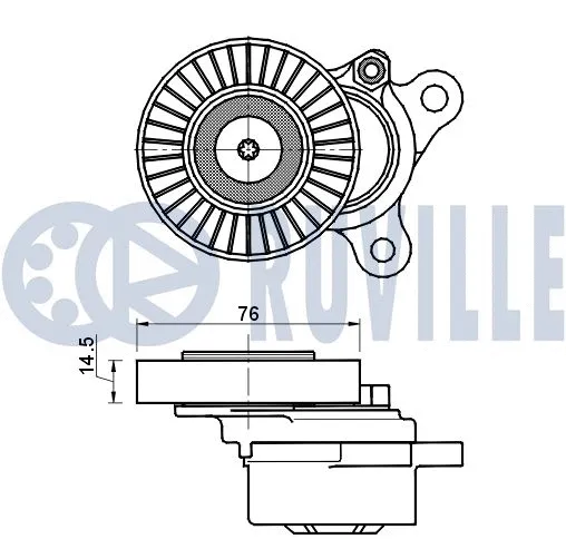 Belt Tensioner, V-ribbed belt