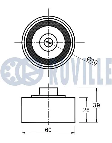 Deflection/Guide Pulley, timing belt