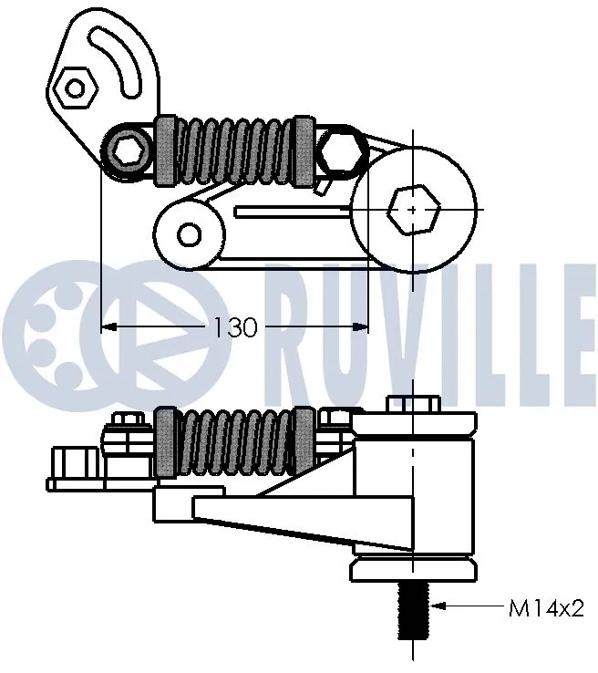 Belt Tensioner, V-ribbed belt