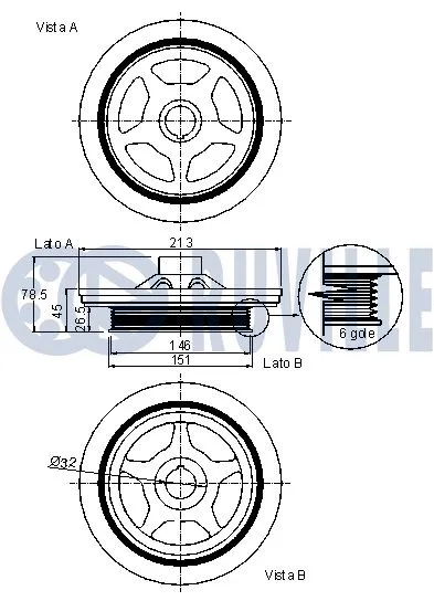 Belt Pulley, crankshaft