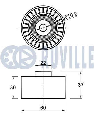Deflection/Guide Pulley, timing belt
