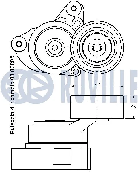 Belt Tensioner, V-ribbed belt