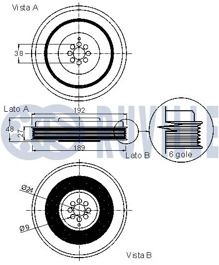 Belt Pulley, crankshaft