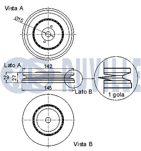Belt Pulley, crankshaft