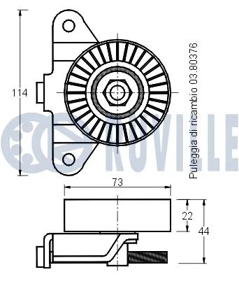 Belt Tensioner, V-ribbed belt