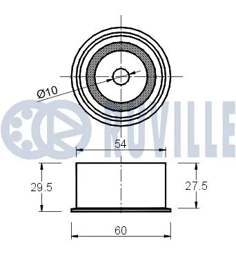Deflection/Guide Pulley, timing belt