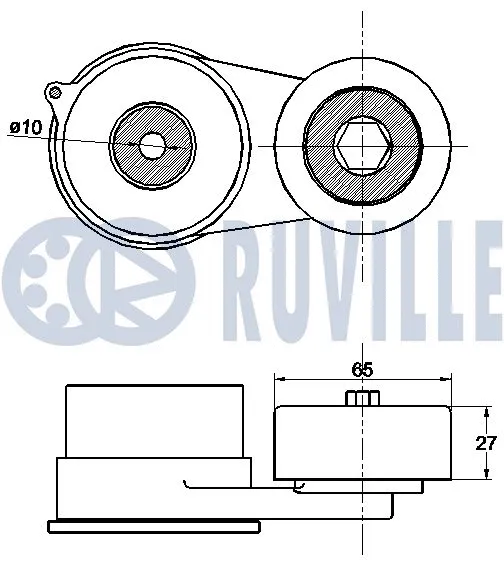 Belt Tensioner, V-ribbed belt