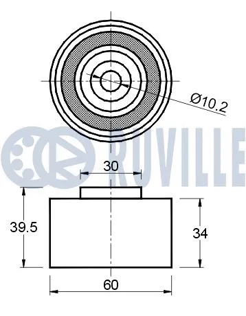 Deflection/Guide Pulley, timing belt