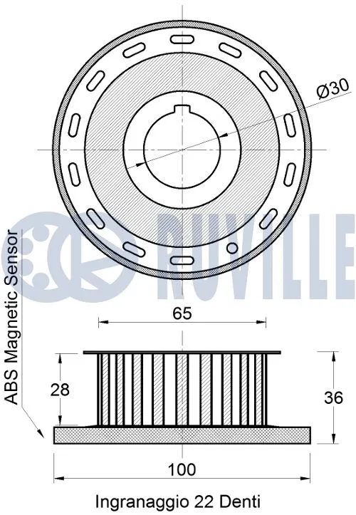 Deflection/Guide Pulley, timing belt
