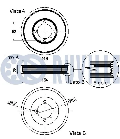 Belt Pulley, crankshaft