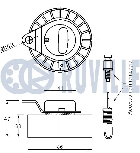 Tensioner Pulley, timing belt