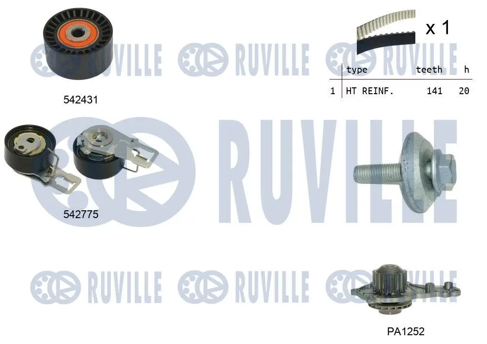 Water Pump & Timing Belt Kit (5503951)