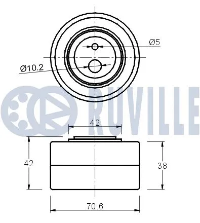 Deflection/Guide Pulley, timing belt