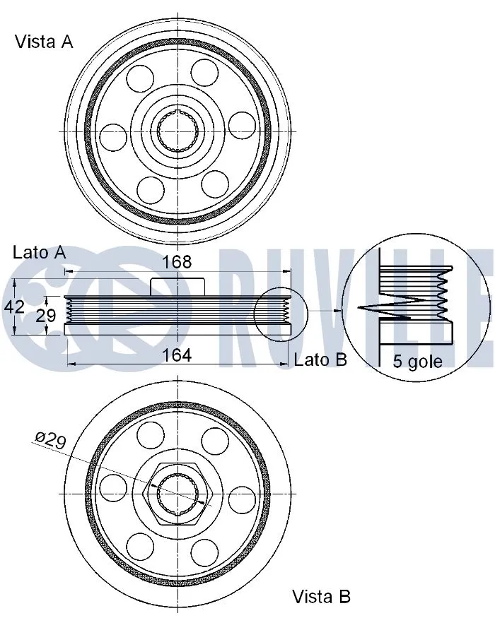 Belt Pulley, crankshaft