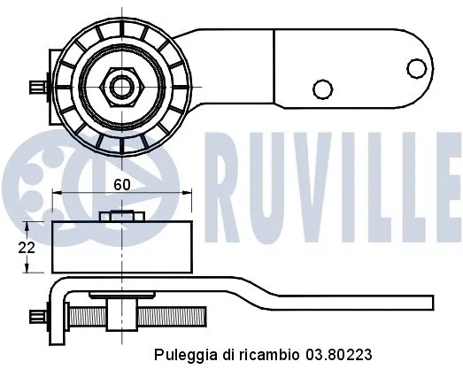 Belt Tensioner, V-ribbed belt