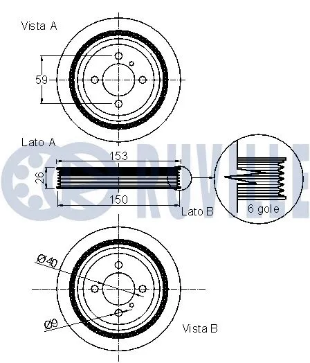 Belt Pulley, crankshaft