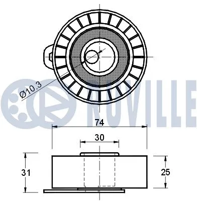 Tensioner Pulley, timing belt