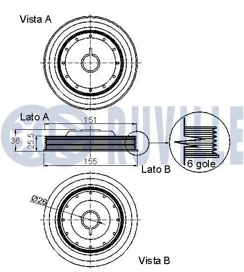 Belt Pulley, crankshaft
