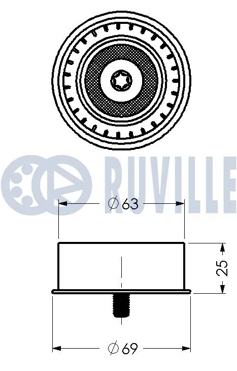 Deflection/Guide Pulley, timing belt