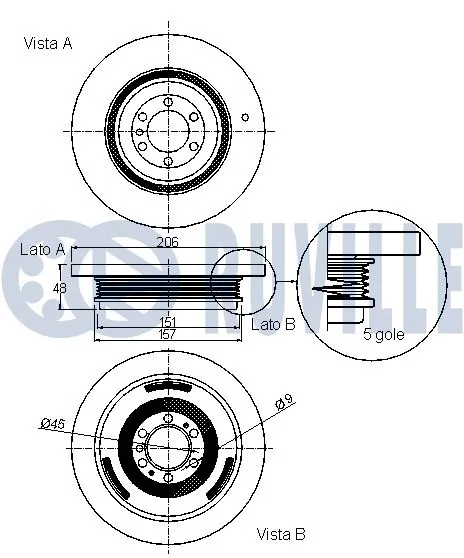 Belt Pulley, crankshaft