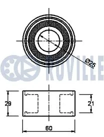 Deflection/Guide Pulley, timing belt