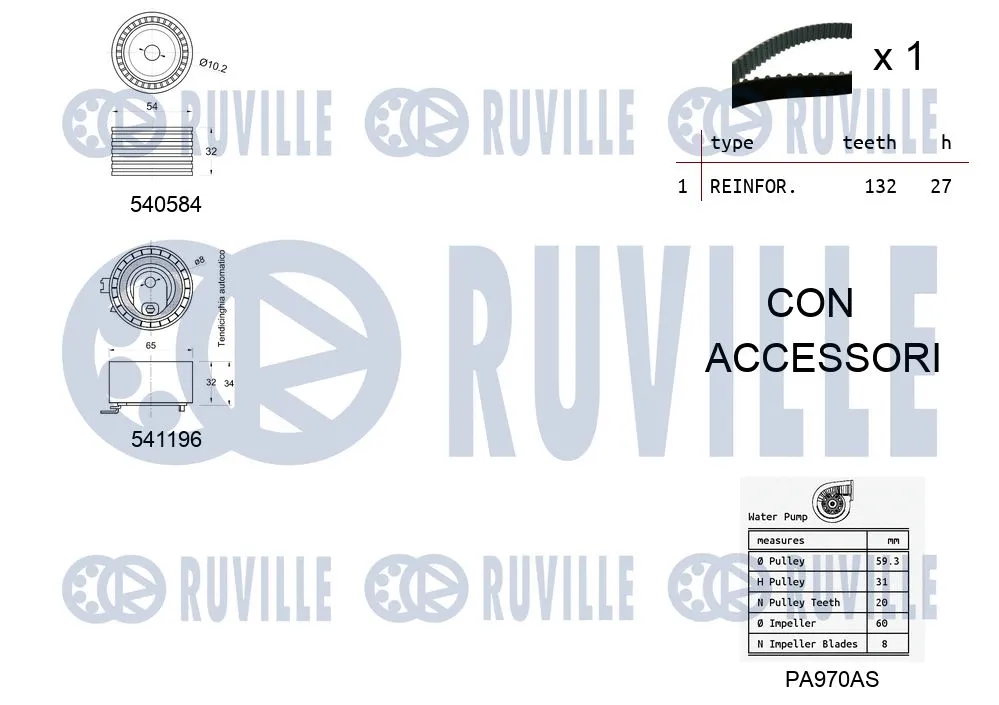 Water Pump & Timing Belt Kit