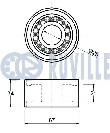 Deflection/Guide Pulley, timing belt