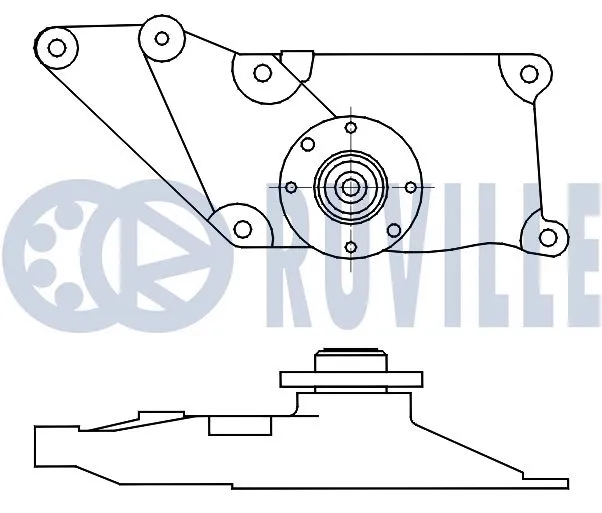 Belt Tensioner, V-ribbed belt