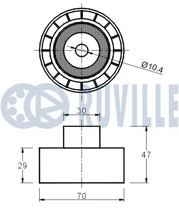 Deflection/Guide Pulley, timing belt