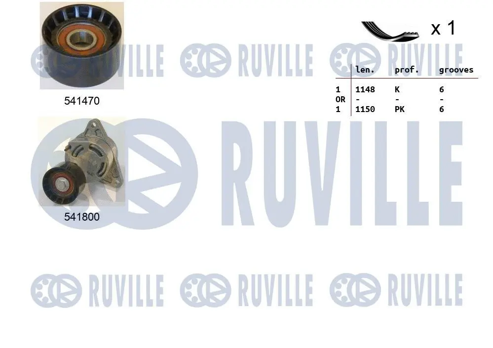 V-Ribbed Belt Set (570082)