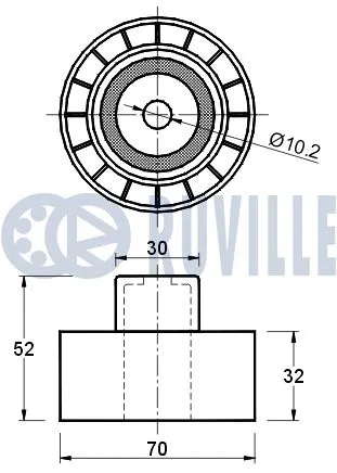 Deflection/Guide Pulley, timing belt