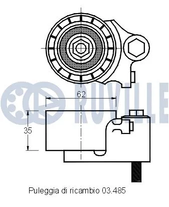Tensioner Pulley, timing belt