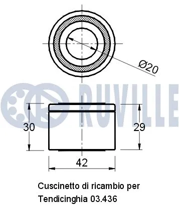Deflection/Guide Pulley, V-ribbed belt