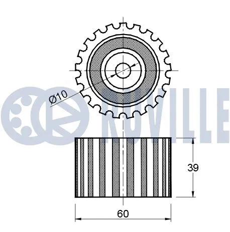 Deflection/Guide Pulley, timing belt