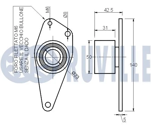Deflection/Guide Pulley, timing belt