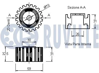 Deflection/Guide Pulley, timing belt