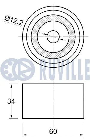 Deflection/Guide Pulley, timing belt