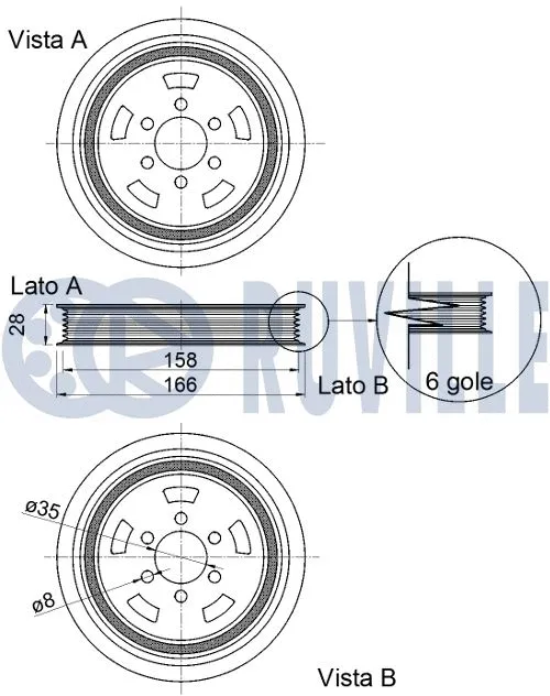 Belt Pulley, crankshaft