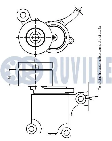 Belt Tensioner, V-ribbed belt