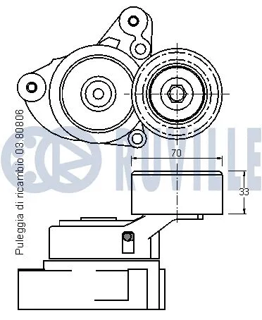 Belt Tensioner, V-ribbed belt
