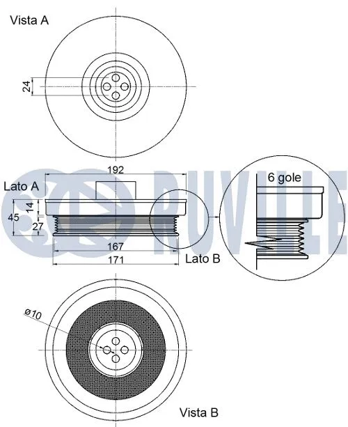 Belt Pulley, crankshaft