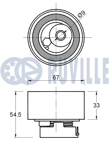 Tensioner Pulley, timing belt