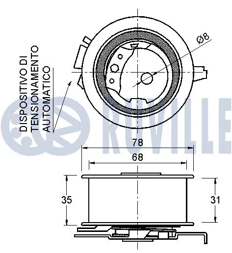 Tensioner Pulley, timing belt