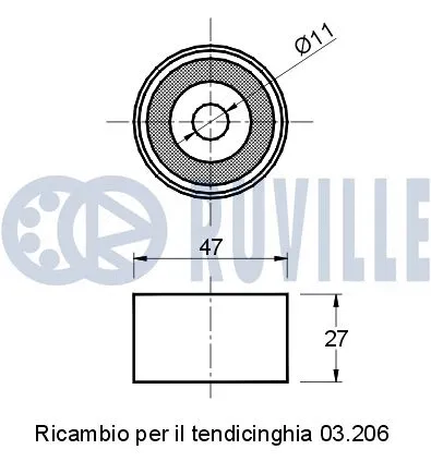 Tensioner Pulley, timing belt