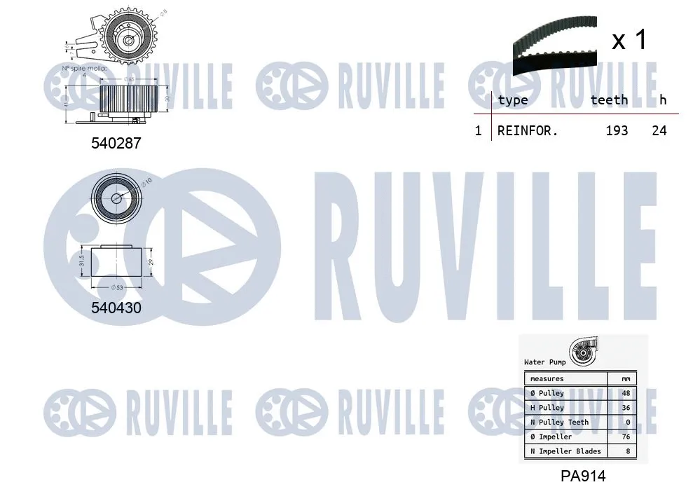 Water Pump & Timing Belt Kit